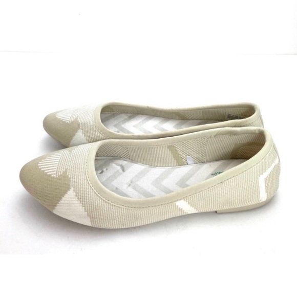 SKECHERS Cleo-Wham Knit Memory Foam Ballet Flats in Ivory National - Picture 6 of 8